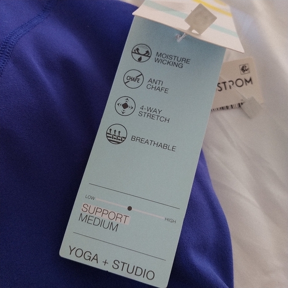 Nordstrom Zella Support Tank Blue Sports Bra XL - Picture 10 of 10